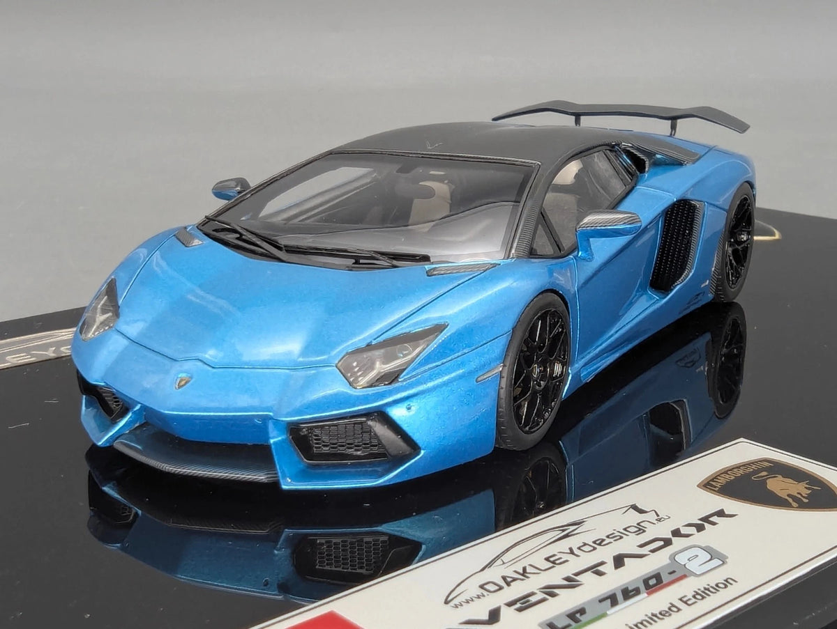 Eidolon Make Up 1:43 Lamborghini Aventador LP760-2 Engine Set Oakley Blau OVP