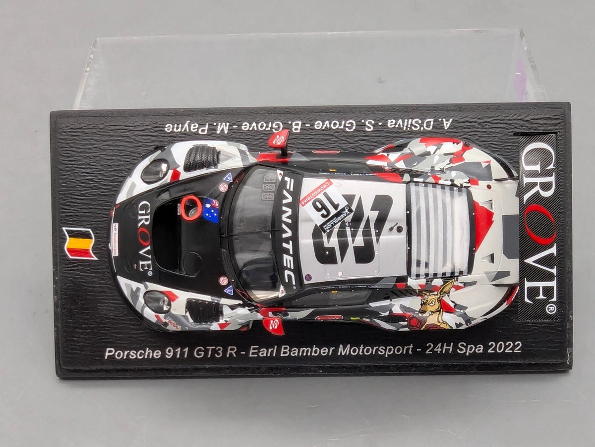 Modellautos 1:43 Spark SB530 Porsche 911 GT3 R 24h Spa 2022 Earl Bamber #16 OVP