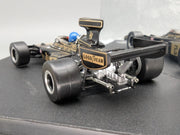 Modellautos 1:43 Quartzo Lotus 72E Schweden GP 1975 #5 R. Peterson mit Vitrine