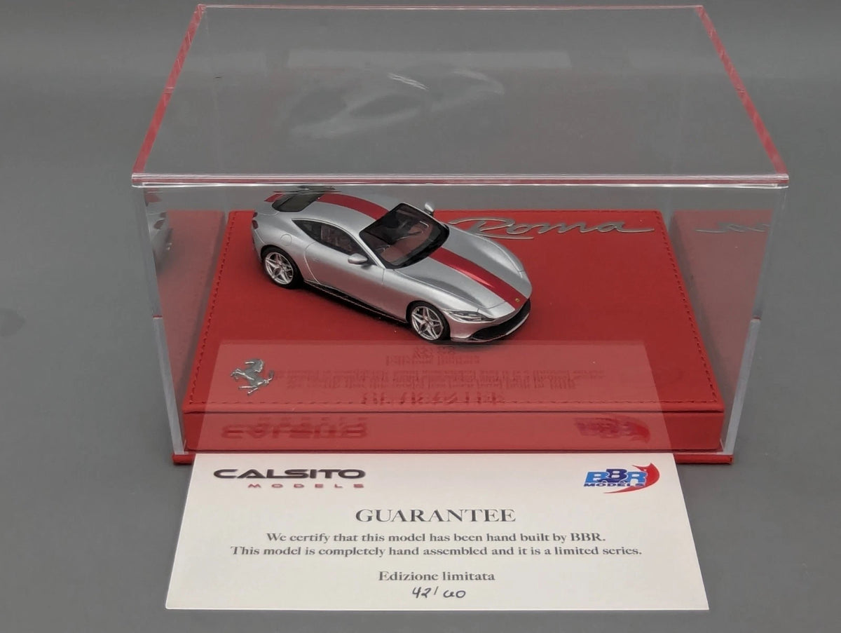 Modellautos 1:43 BBR Ferrari Roma Silver Sanus Matt Ltd. 42/60 mit OVP