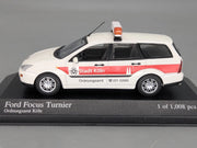 Modellautos 1:43 Minichamps Ford Focus Turnier 1999 Ordnungsamt Stadt Köln OVP