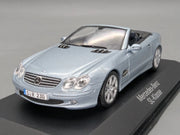Modellautos 1:43 Minichamps Mercedes Benz SL Klasse Silberblau Met. Dealer OVP