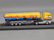 Lkw Modell 1:87 Herpa Steyr ST-A XXL Silosattelzug Pitztal mit Vitrine