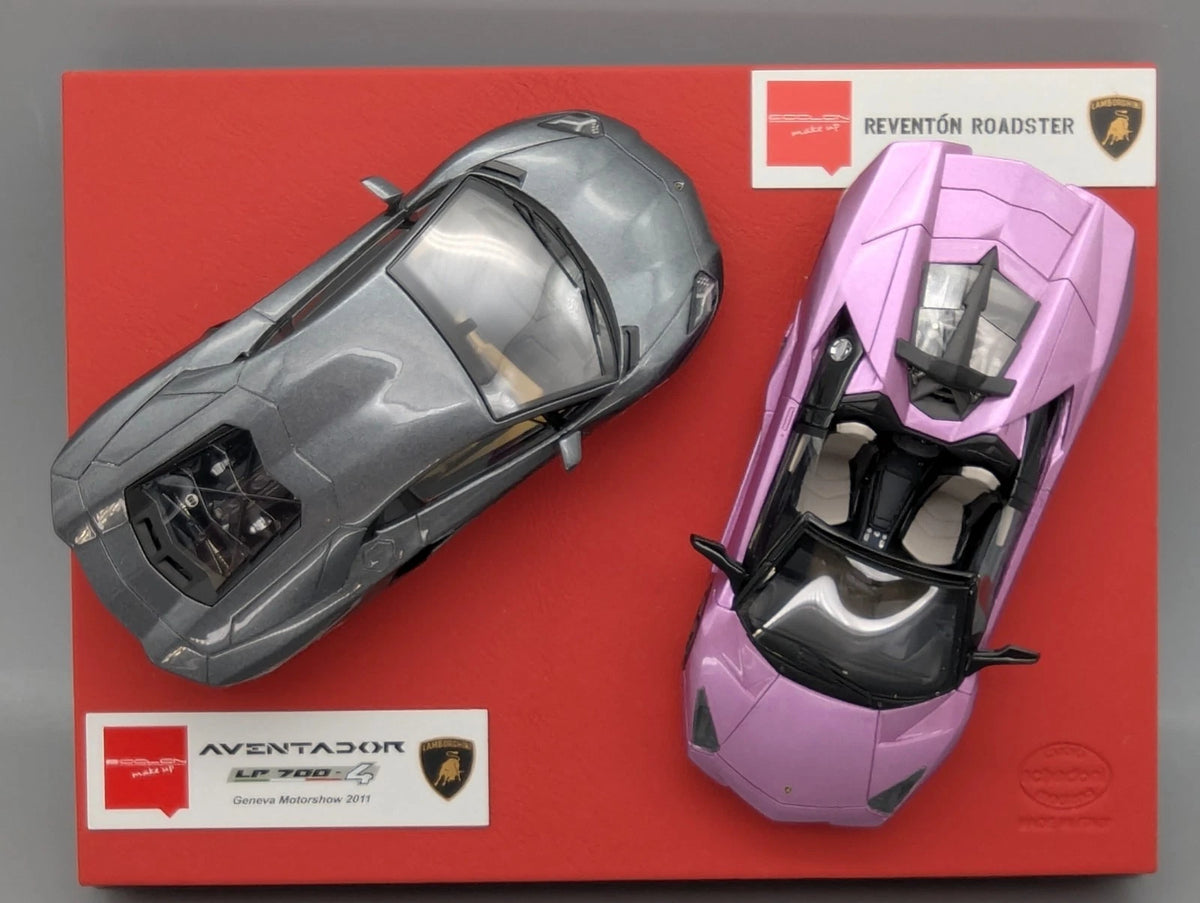 Eidolon Make Up 1:43 Lamborghini 50 Anniv. 2tlg Set Reventon Rd. + Aventador OVP