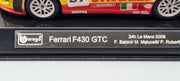 Modellautos 1:43 Bburago Racing Ferrari F430 GTC 24h Le Mans 2008 #97 OVP