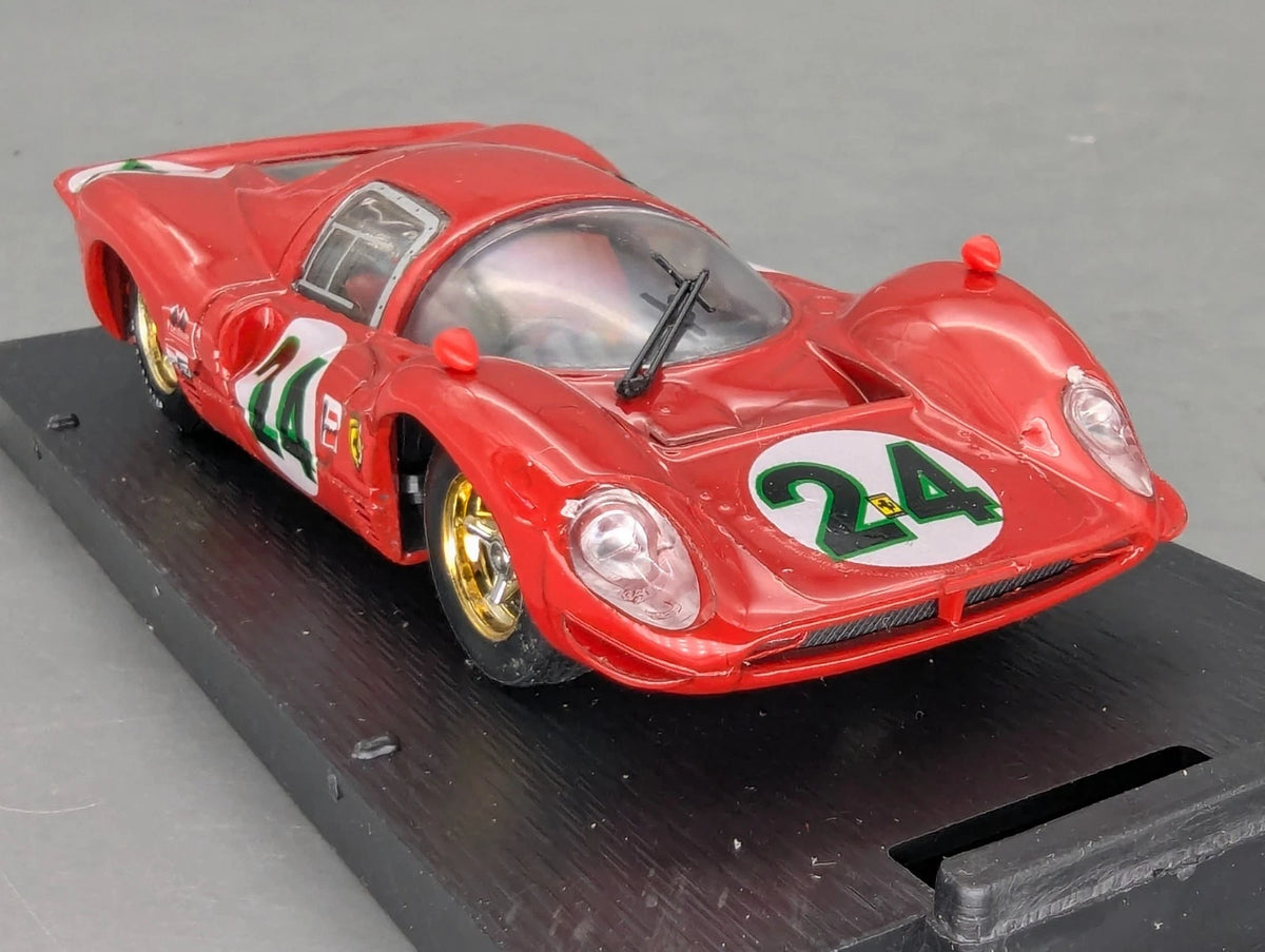 Modellautos 1:43 Brumm Ferrari 330 P4 Coupe Zweiter Daytona 1967 #24 mit OVP