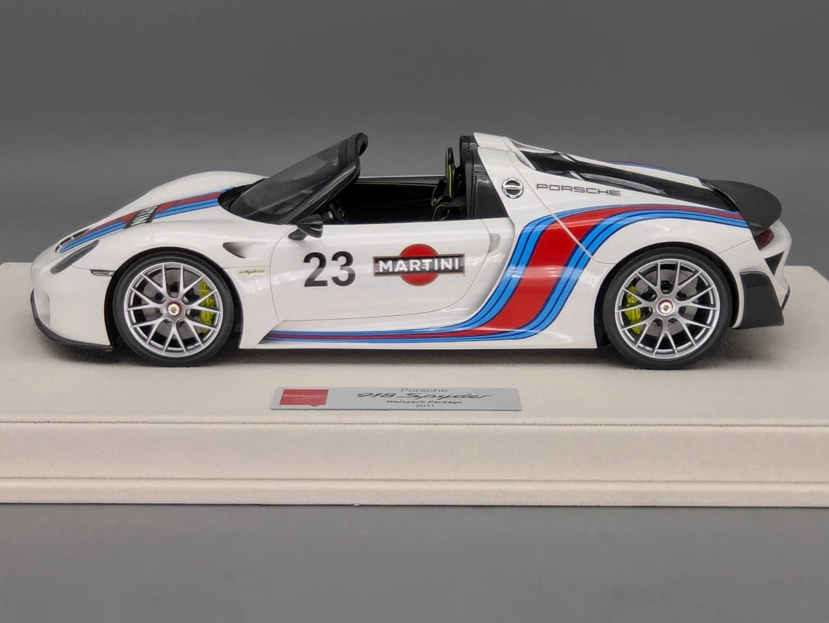 Eidolon Make Up 1:18 Porsche 918 Spyder Weissach Package 2011 Martini #23 OVP