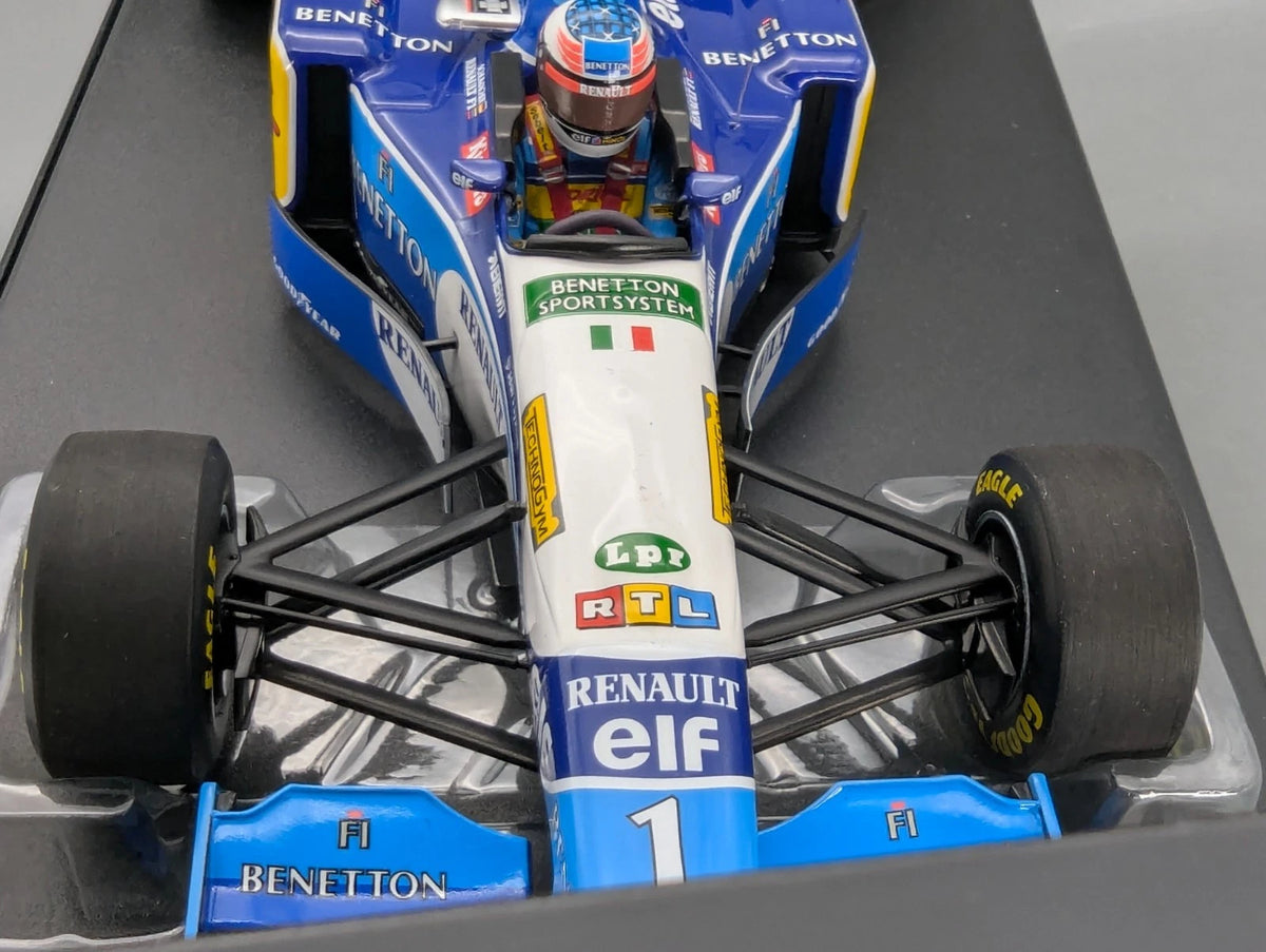 Modellautos 1:18 Minichamps Benetton Renault B195 WINNER #1 M. Schumacher OVP