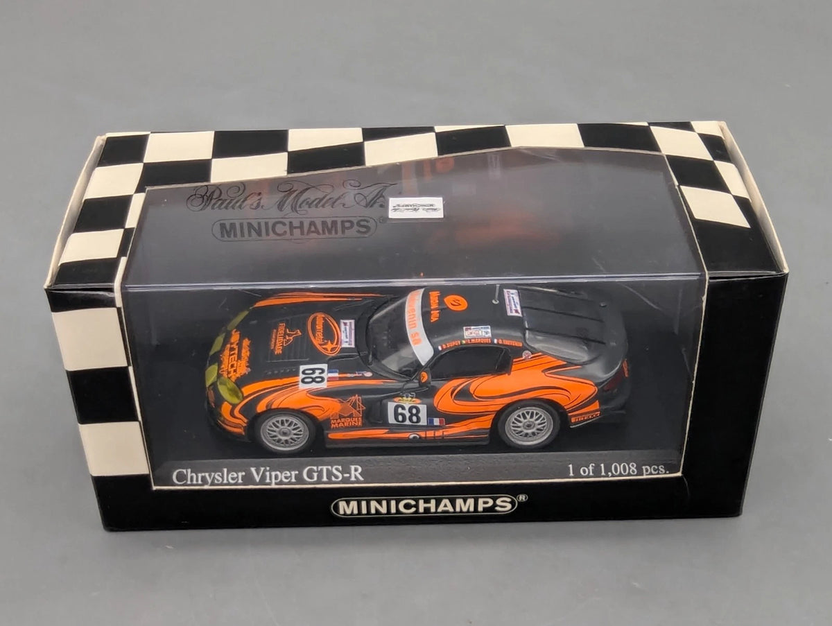 Modellautos 1:43 Minichamps Chrysler Viper GTS-R 24h Le Mans 2003 #68 mit OVP