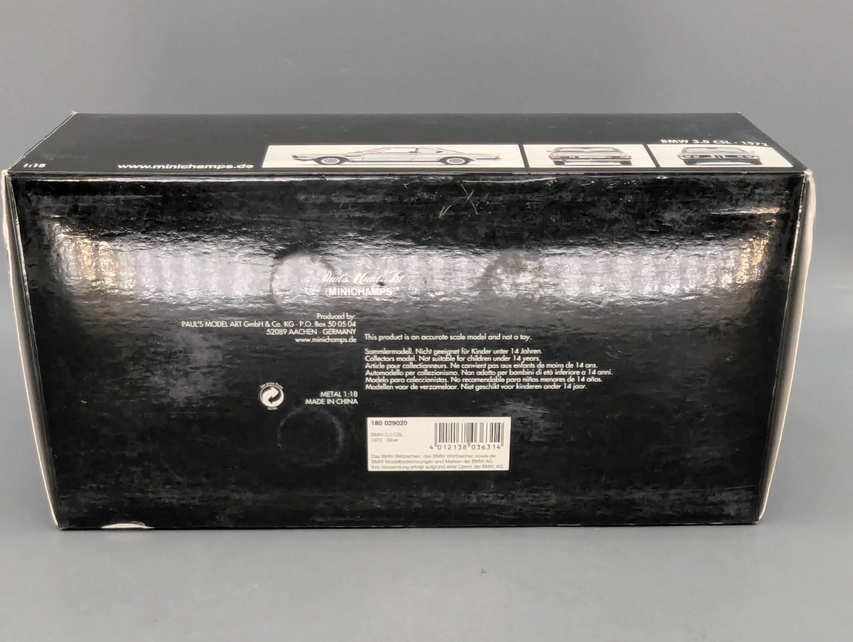Modellautos 1:18 Minichamps BMW 3.0 CSL 1972 mit OVP