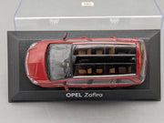 Modellautos 1:43 Minichamps Opel Zafira Rot Metallic mit Dealer OVP