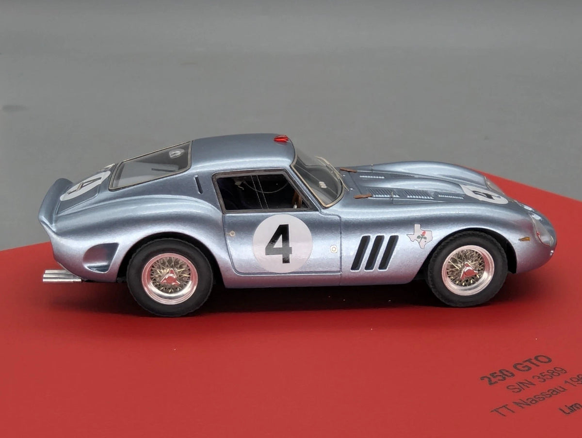 Modellautos 1:43 BBR Ferrari 250 GTO S/N 3589 TT Nassau 1962 Ltd 1/5 #4 mit OVP