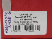 Modellautos 1:18 BBR Ferrari 250 GT Lusso S/N 3849 GT 1962 Ltd 001/120 mit OVP