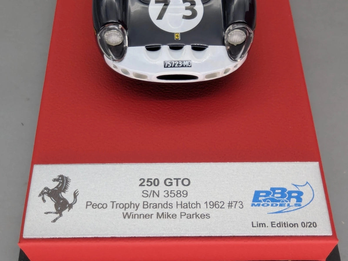Modellautos 1:43 BBR Ferrari 250 GTO WINNER BH 1962 Ltd 00/20 #73 Parkes mit OVP