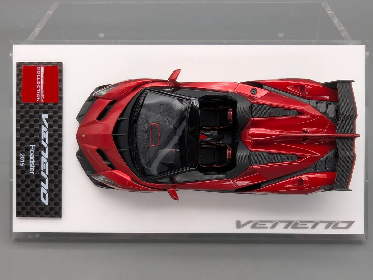 Eidolon Make Up 1:43 Lamborghini Veneno Roadster 2015 Rosso Veneno mit OVP