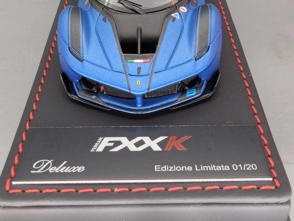 Modellautos 1:43 BBR Deluxe Calsito Ferrari FXX-K Car #8 Blu Corsa Ltd 01/20 OVP