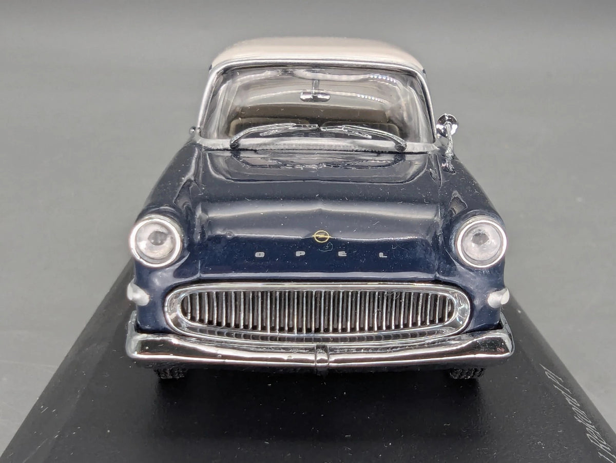 Modellautos 1:43 Minichamps Opel Rekord P1 1958 Royalblau Dark Blue Blau mit OVP