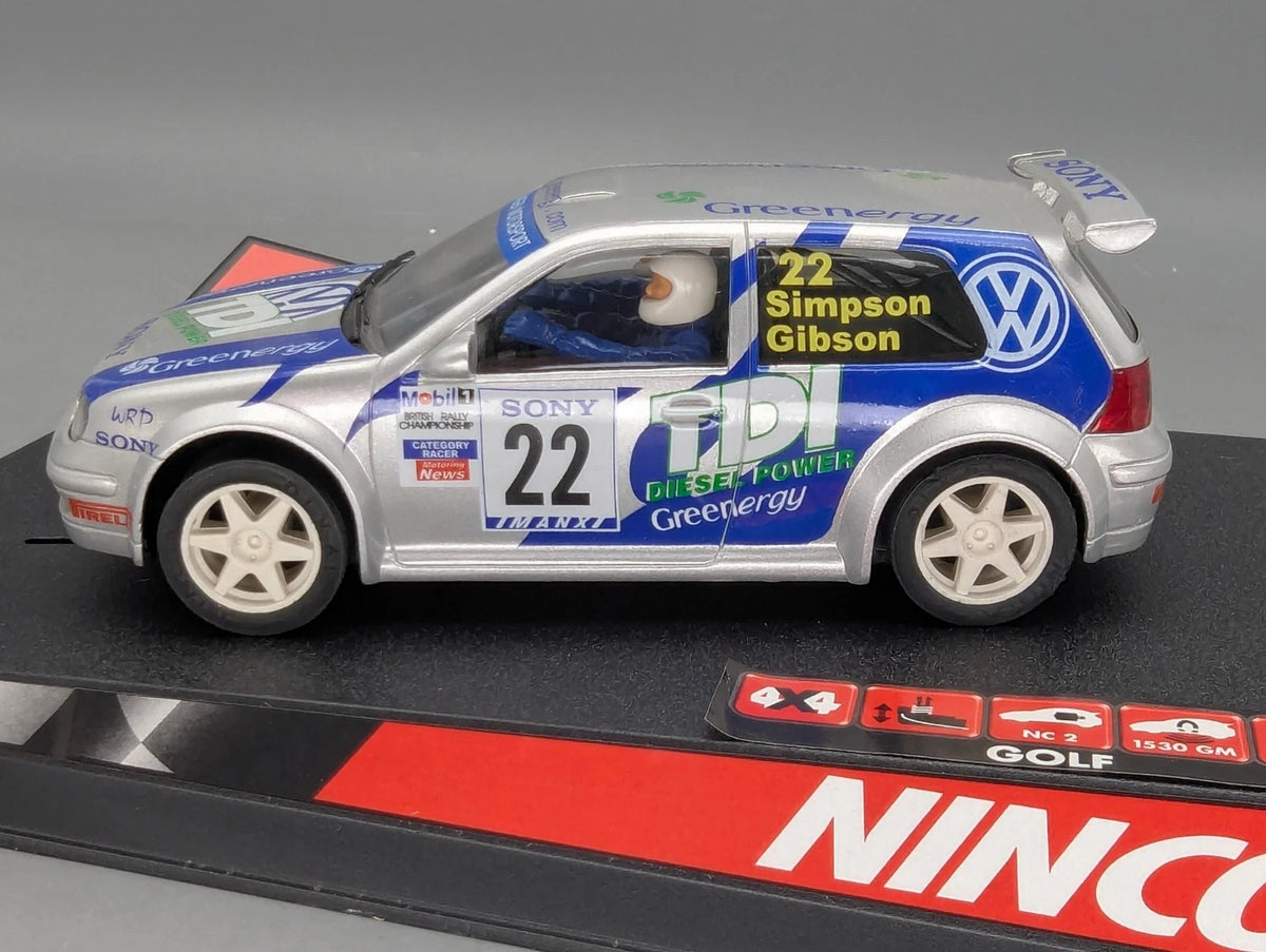 Modellautos Slotcar 1:32 Ninco 50243 Volkswagen VW Golf TDI Greenergy mit OVP
