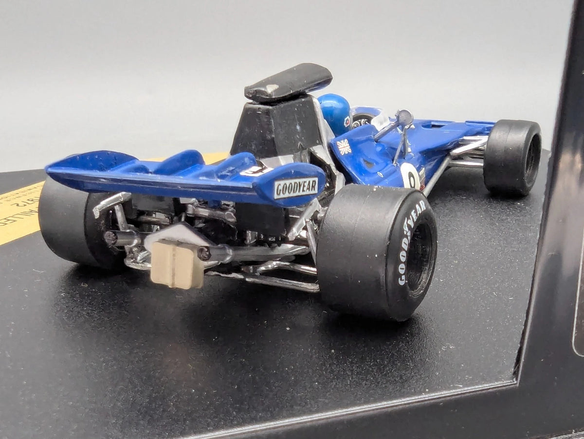 Modellautos 1:43 Quartzo Tyrrell 004 French GP 1972 #8 P. Depailler mit Vitrine