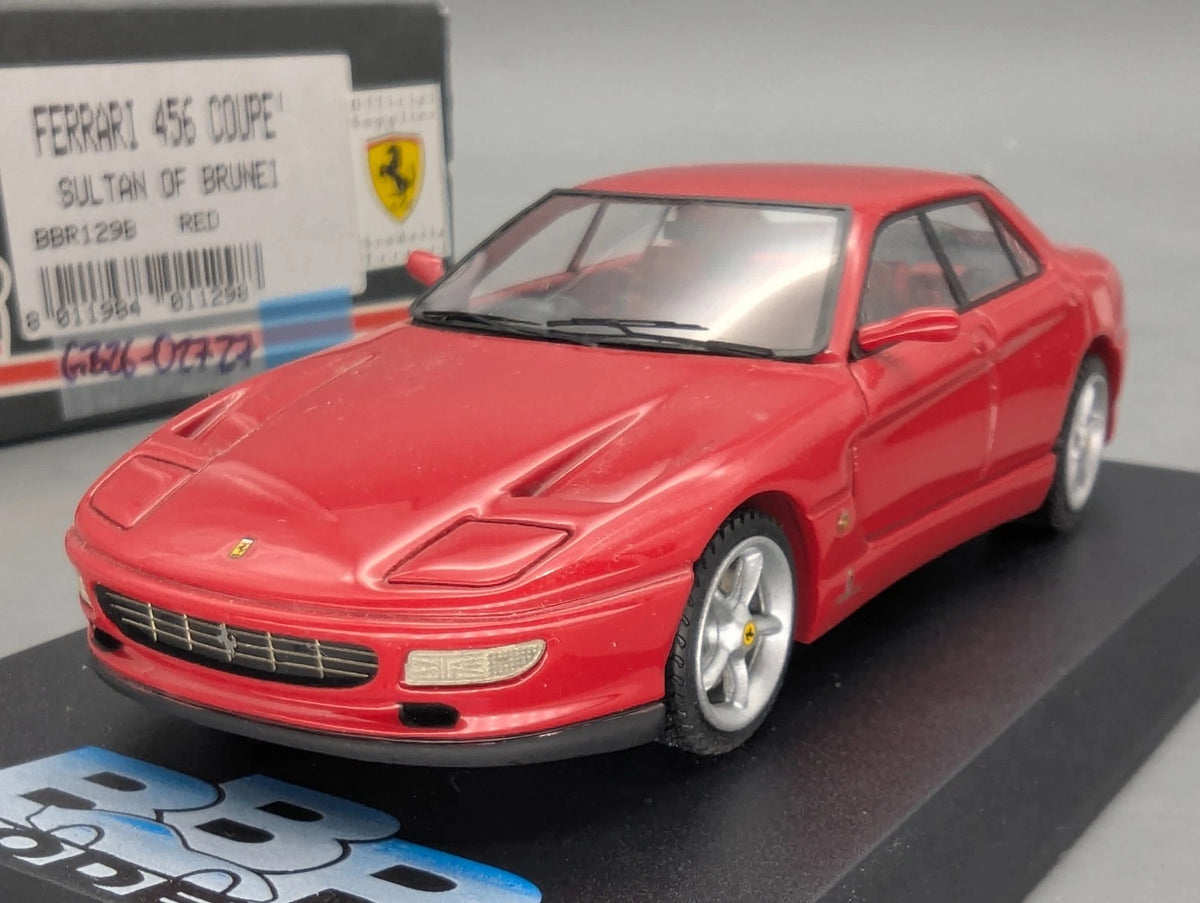 Modellautos 1:43 BBR Ferrari 456 Coupe Sultan of Brunei Rot mit OVP