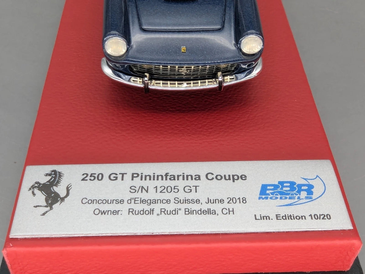 Modellautos 1:43 BBR Ferrari 250 GT Pininfarina Coupe S/N 1205 GT 10/20 mit OVP