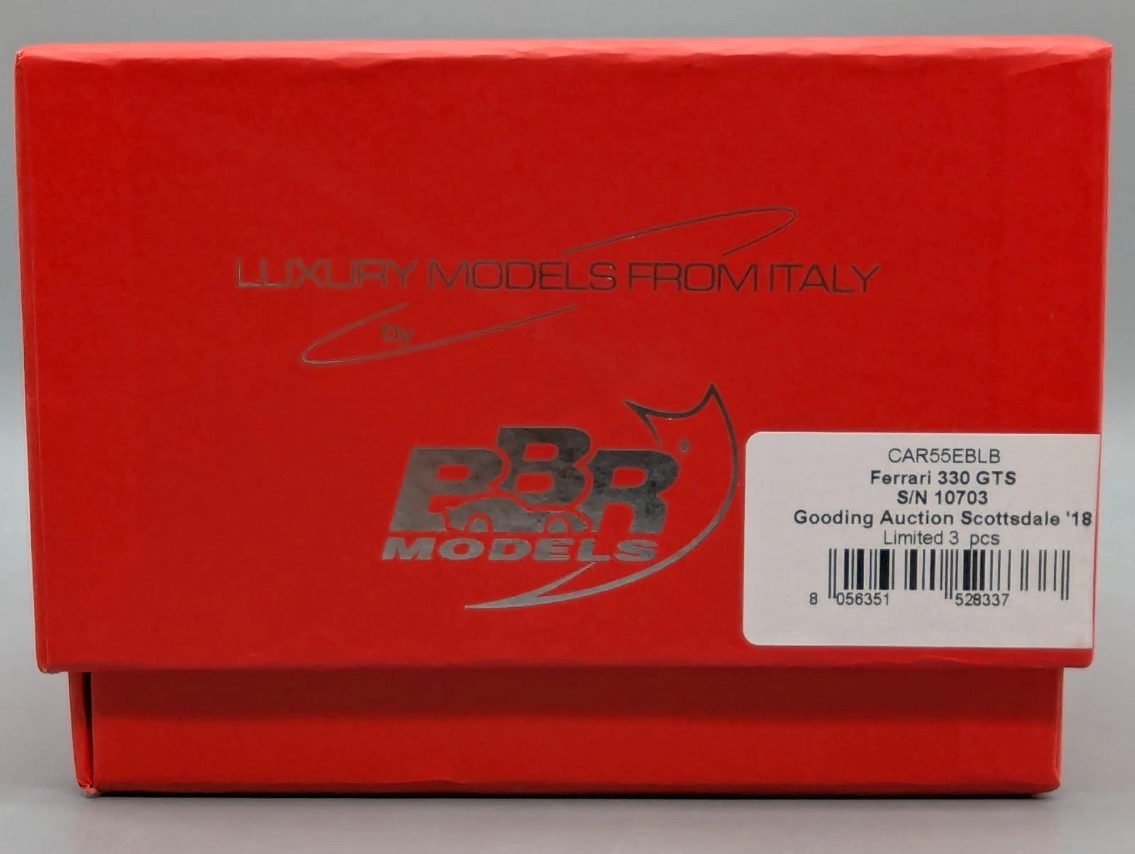 Modellautos 1:43 BBR Ferrari 330 GTS Gooding Auction Scottsdale Ltd 01/03 OVP