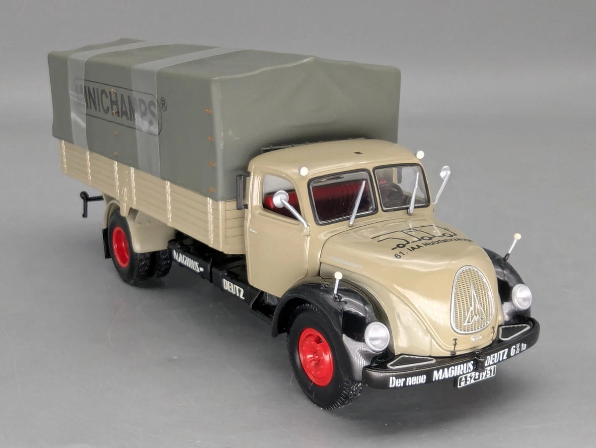 LKW Modell 1:43 Minichamps Magirus Deutz S 6500 Canvas 1955 Grey Black mit OVP