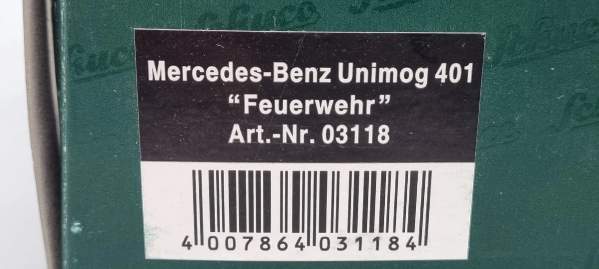LKW Modelle 1:43 Schuco 03118 Mercedes-Benz Unimog 401 Feuerwehr OVP