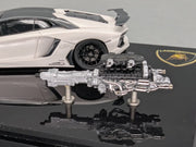 Eidolon Make Up 1:43 Lamborghini Aventador LP760-2 Engine Set Oakley Weiß OVP