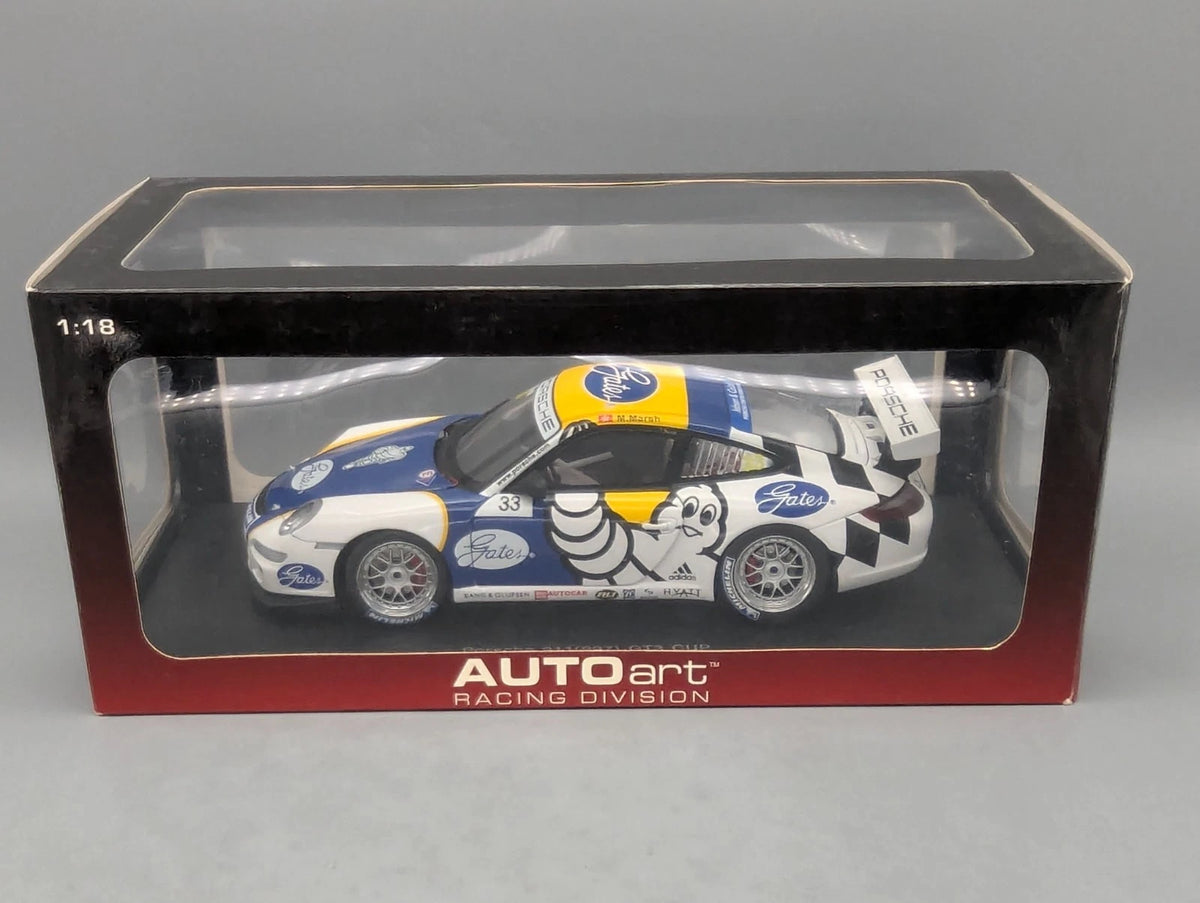Modellautos 1:18 Autoart 80685 Porsche 911 (997) GT3 Cup PCCA 2006 #33 mit OVP