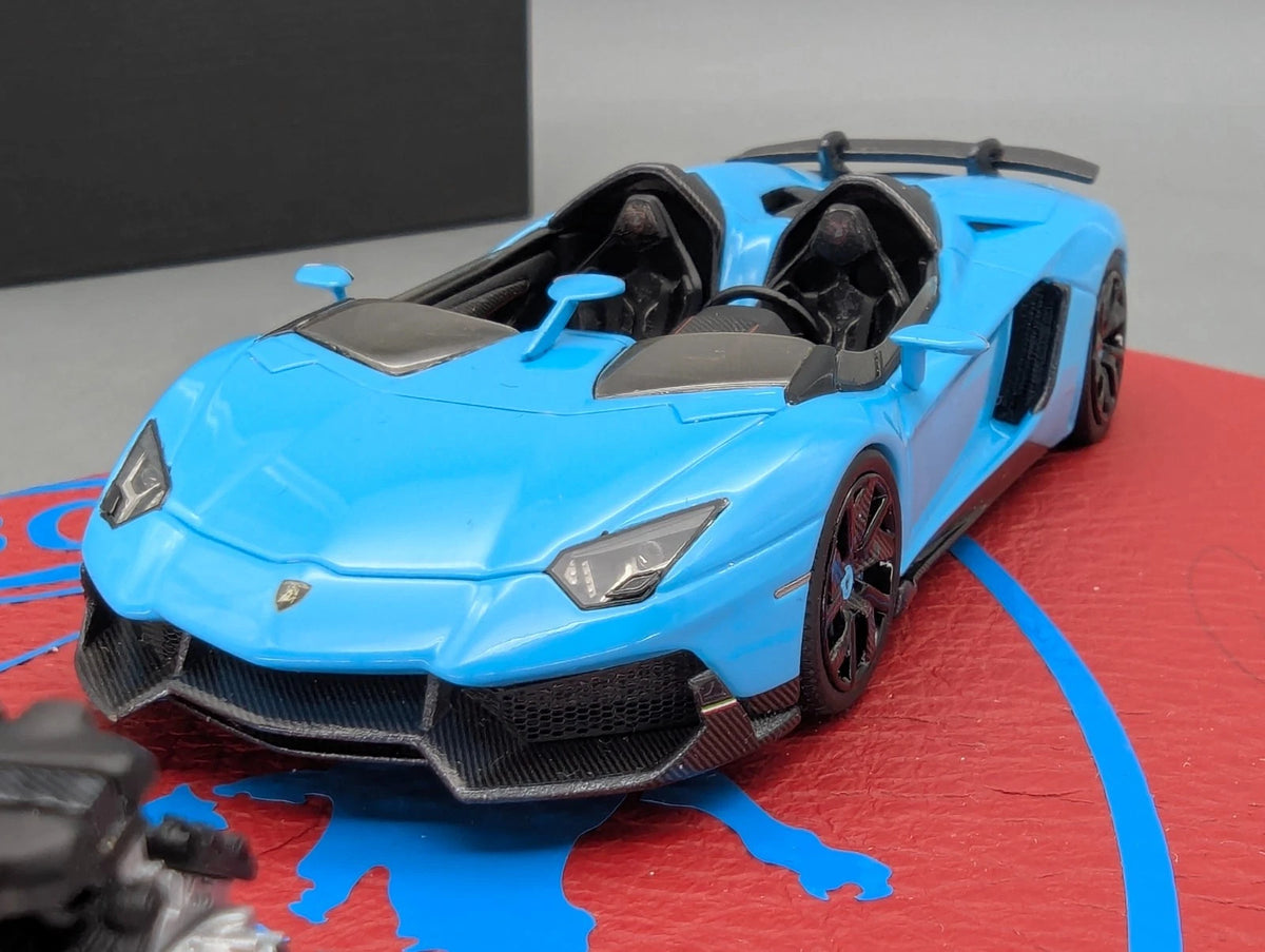 Modellautos 1:43 MR Lamborghini Aventador J Speedster Ltd 01/04 Engine Set OVP