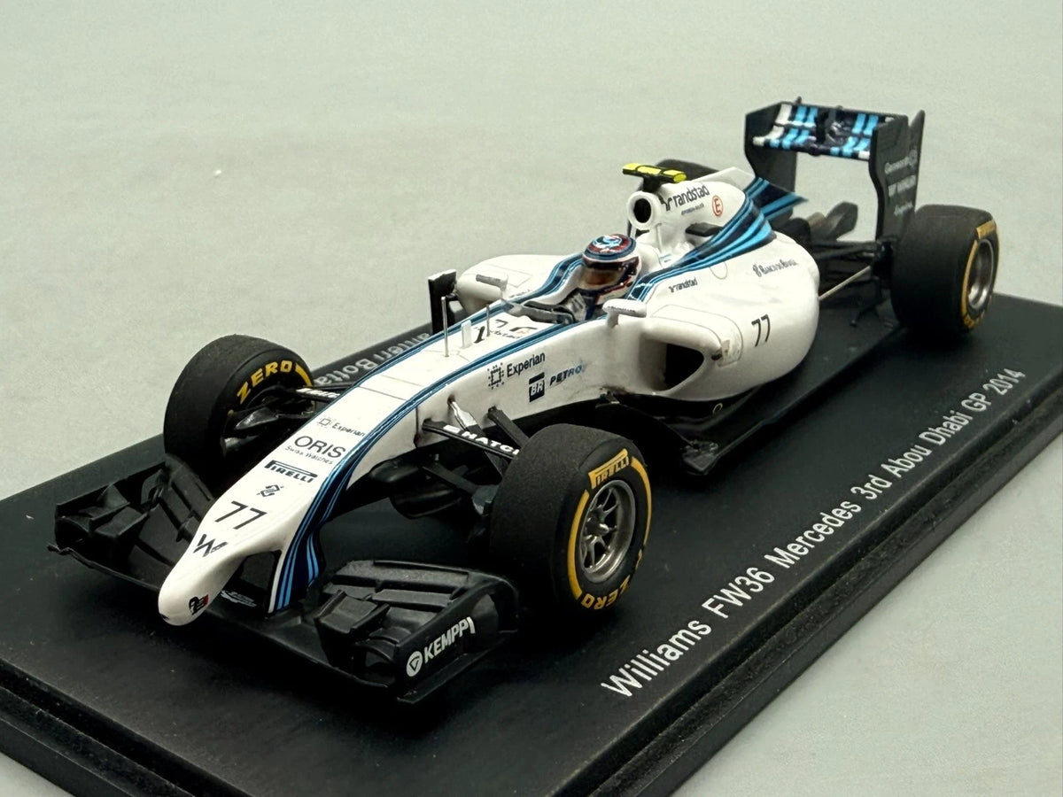 Modellautos 1:43 Spark Williams FW36 Mercedes 3rd Abou Dhabi GP 2014 mit OVP