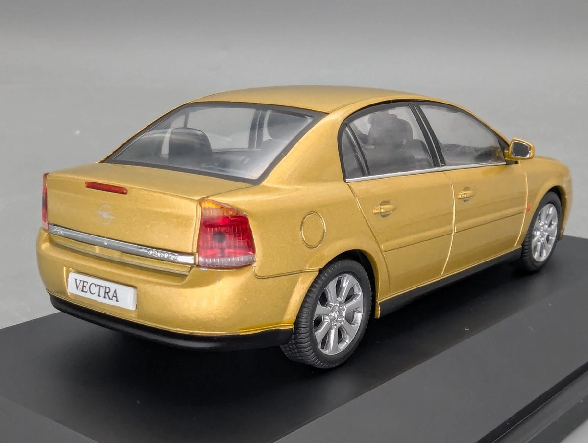 Modellautos 1:43 Schuco Opel Vectra Gold Metallic mit Dealer OVP