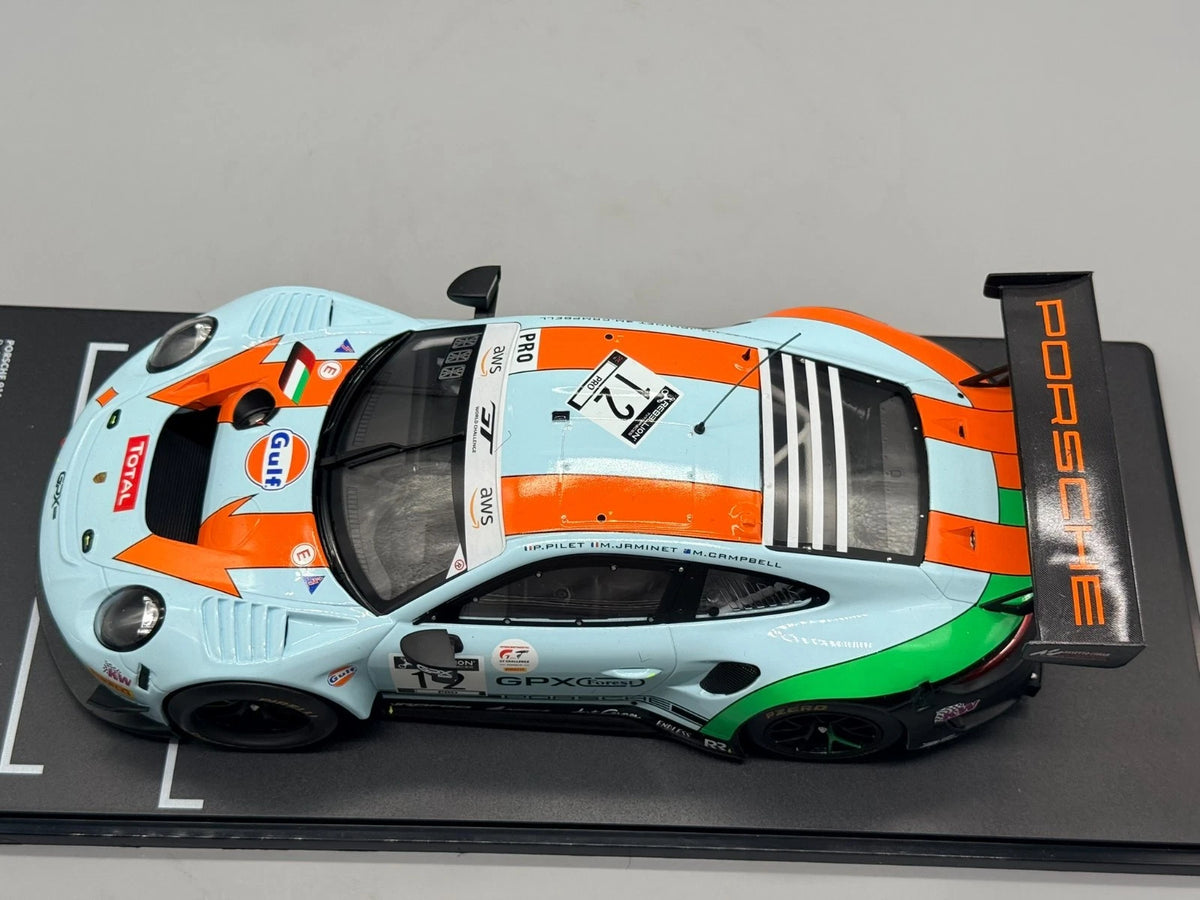 Modellautos 1:18 Ixo Porsche 911 GT3 R Spa 24h 2020 #12 mit OVP