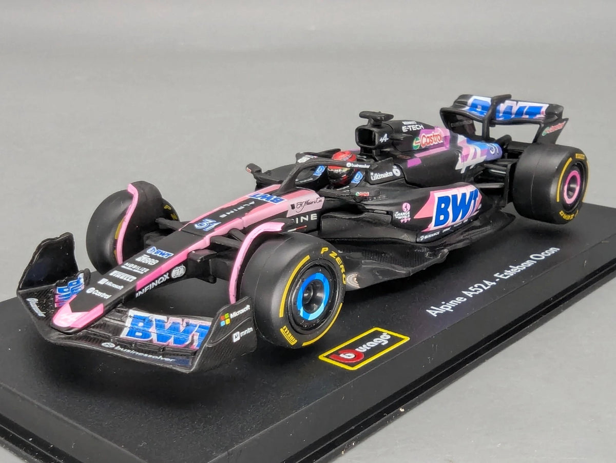 Modellautos 1:43 Bburago Racing BWT Alpine A524 #31 Esteban Ocon mit OVP