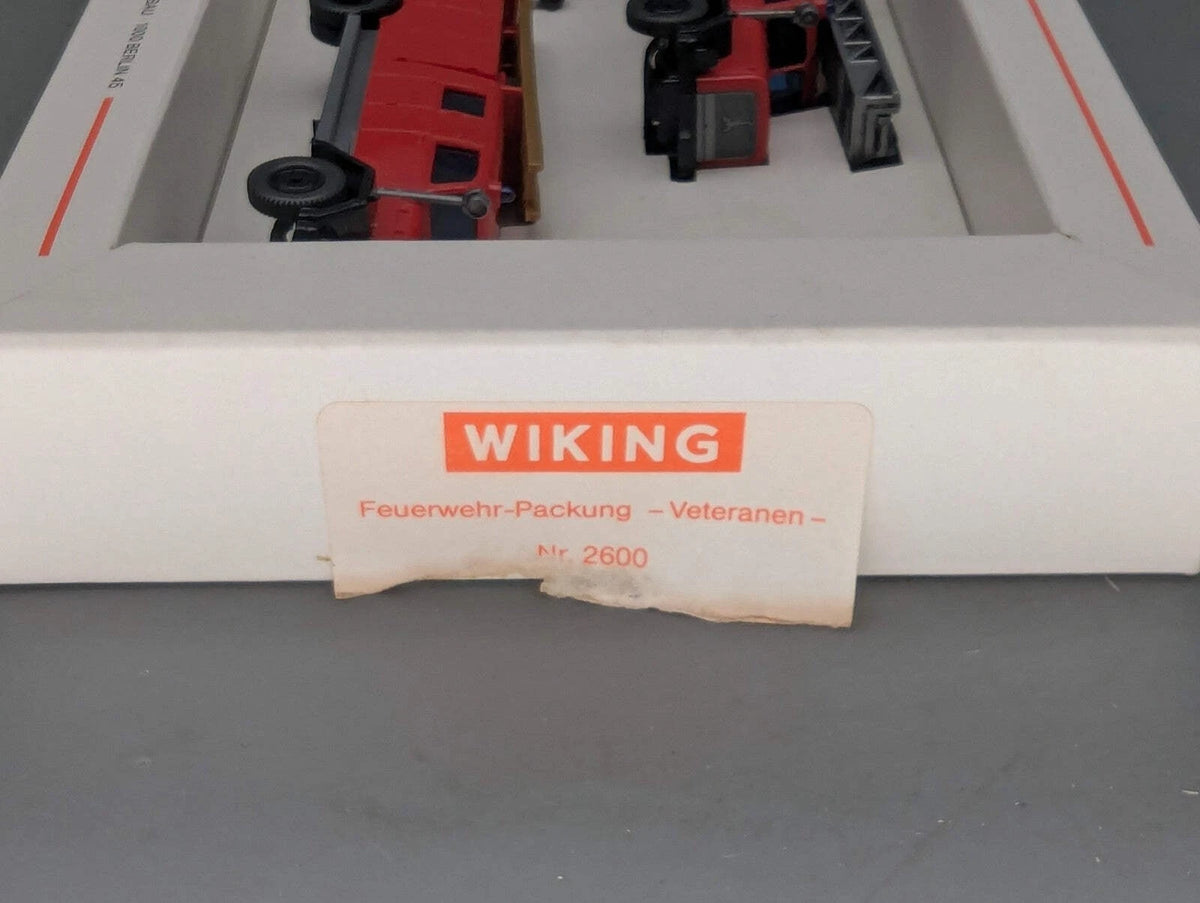 Modellautos HO 1:87 Wiking 2600 Feuerwehr Veteranen 3-tlg Set mit OVP