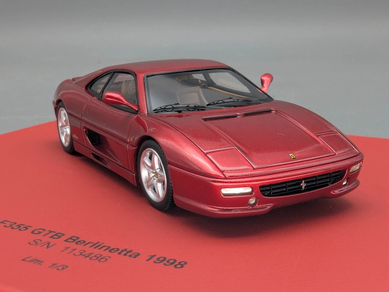 Modellautos 1:43 BBR Ferrari F355 GTB Berlinetta 1998 01/03 Rosso Fiorano OVP