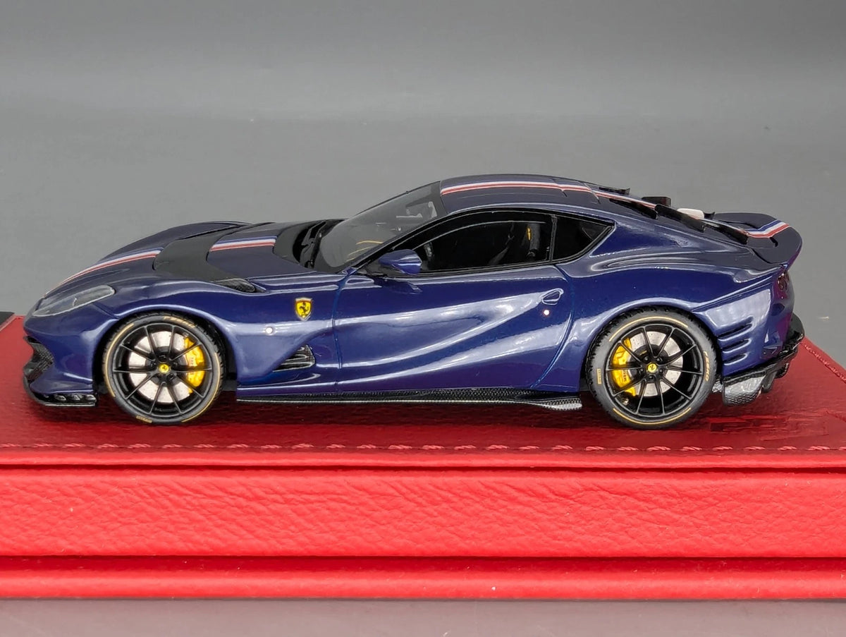 Modellautos 1:43 BBR Deluxe Calsito Ferrari 812 Competizione Blue Ltd 02/30 OVP