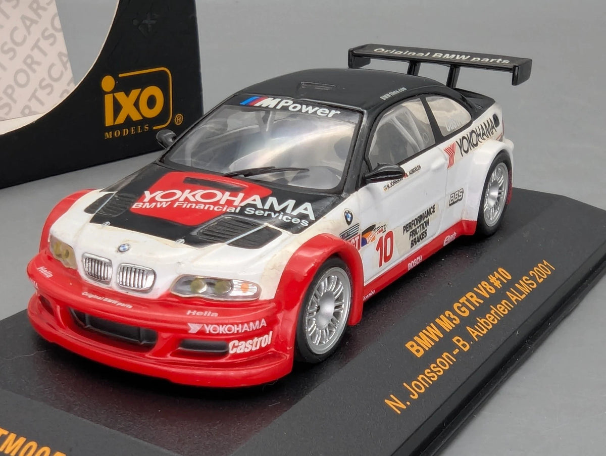 Modellautos 1:43 IXO BMW M3 GTR V8 ALMS 2001 #10 Jonsson Auberlen mit OVP