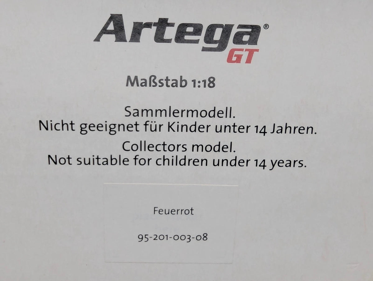 Modellautos 1:18 Revell Artega GT Feuerrot mit OVP