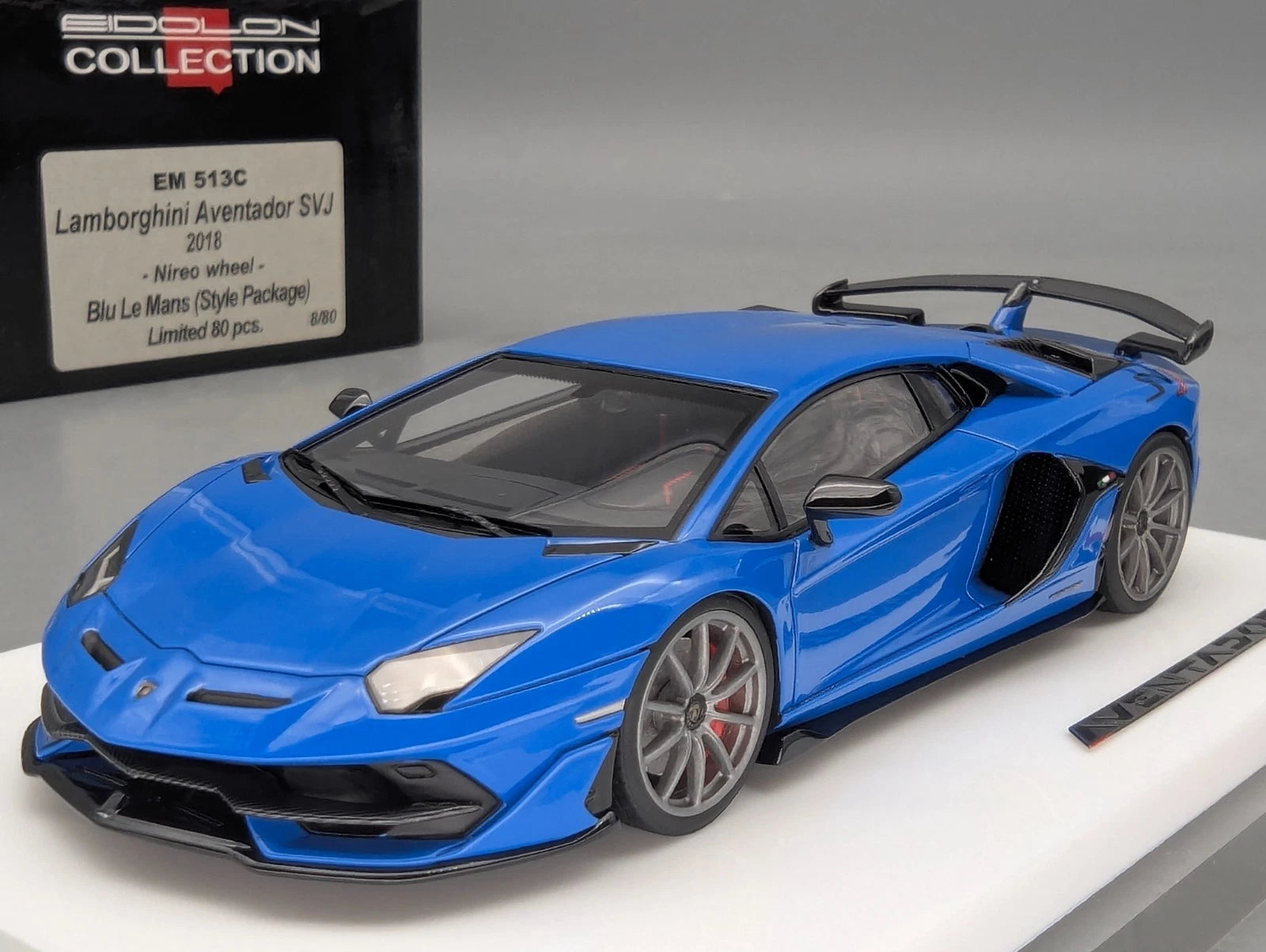 Eidolon Make Up 1:43 Lamborghini Aventador SVJ 2018 Limited 8/80 Blu Le Mans OVP