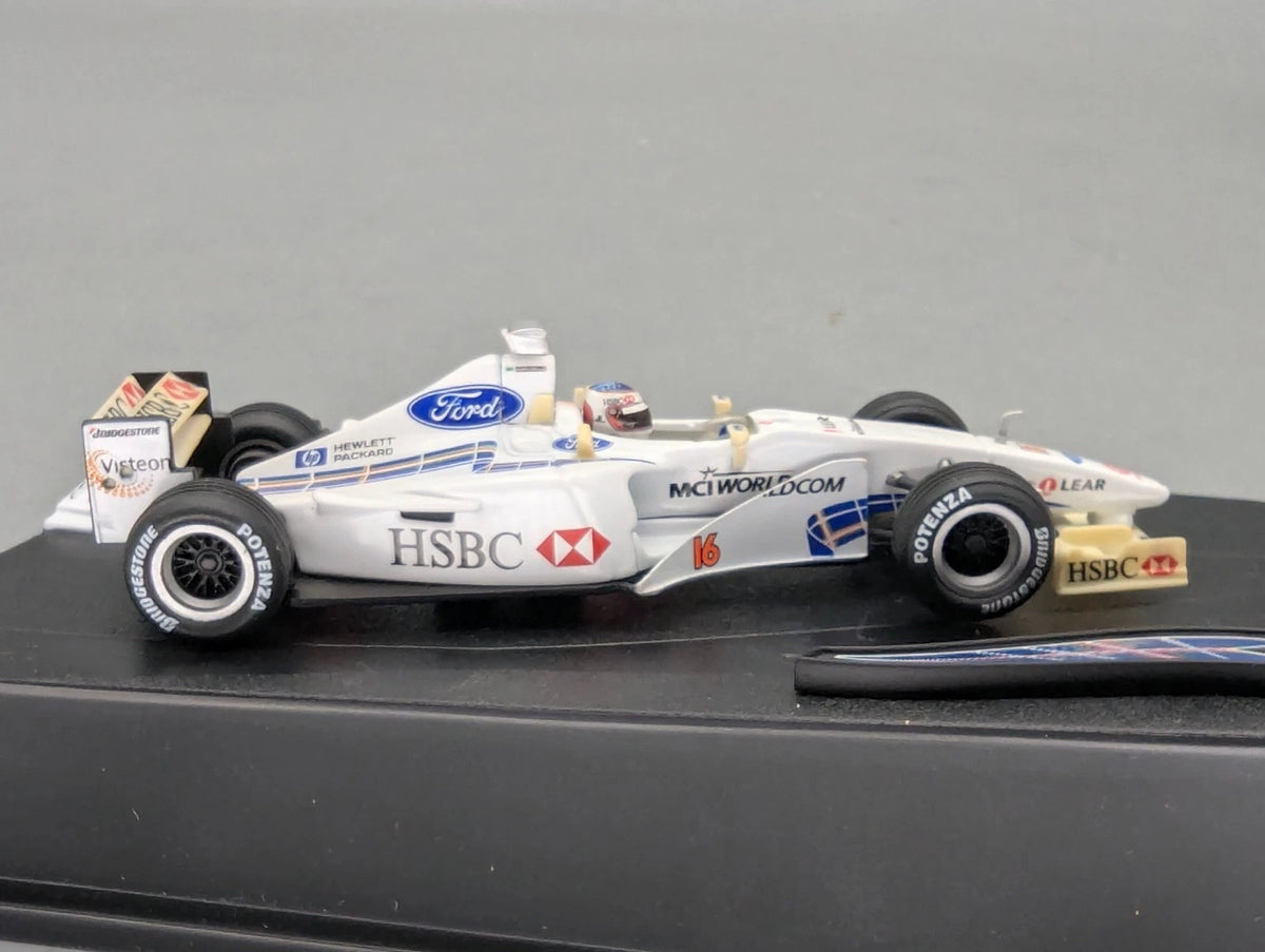 Modellautos 1:43 Hot Wheels Racing Stewart Ford sf3 #16 R. Barichello mit OVP