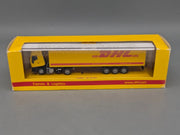 Lkw Modell 1:87 Rietze Iveco Eurostar Sattelzug DHL in Vitrine mit OVP