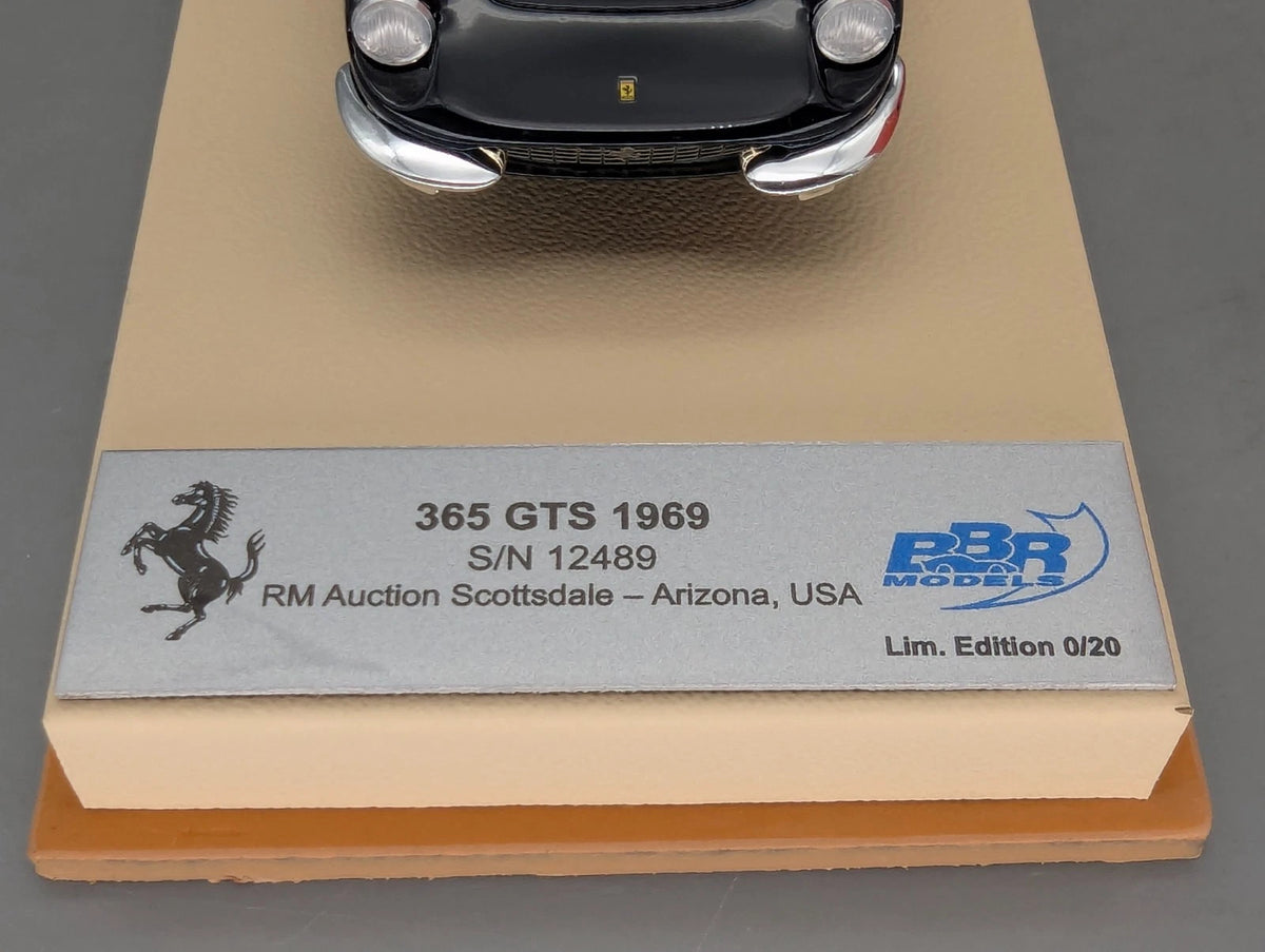 Modellautos 1:43 BBR Ferrari 365 GTS 1969 S/N 12489 Auction USA Ltd 0/20 OVP