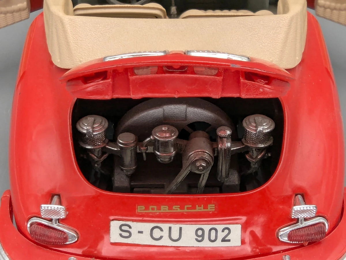 Modellautos 1:18 Bburago Tchibo Porsche 356 B Cabriolet 1961 Rot mit OVP