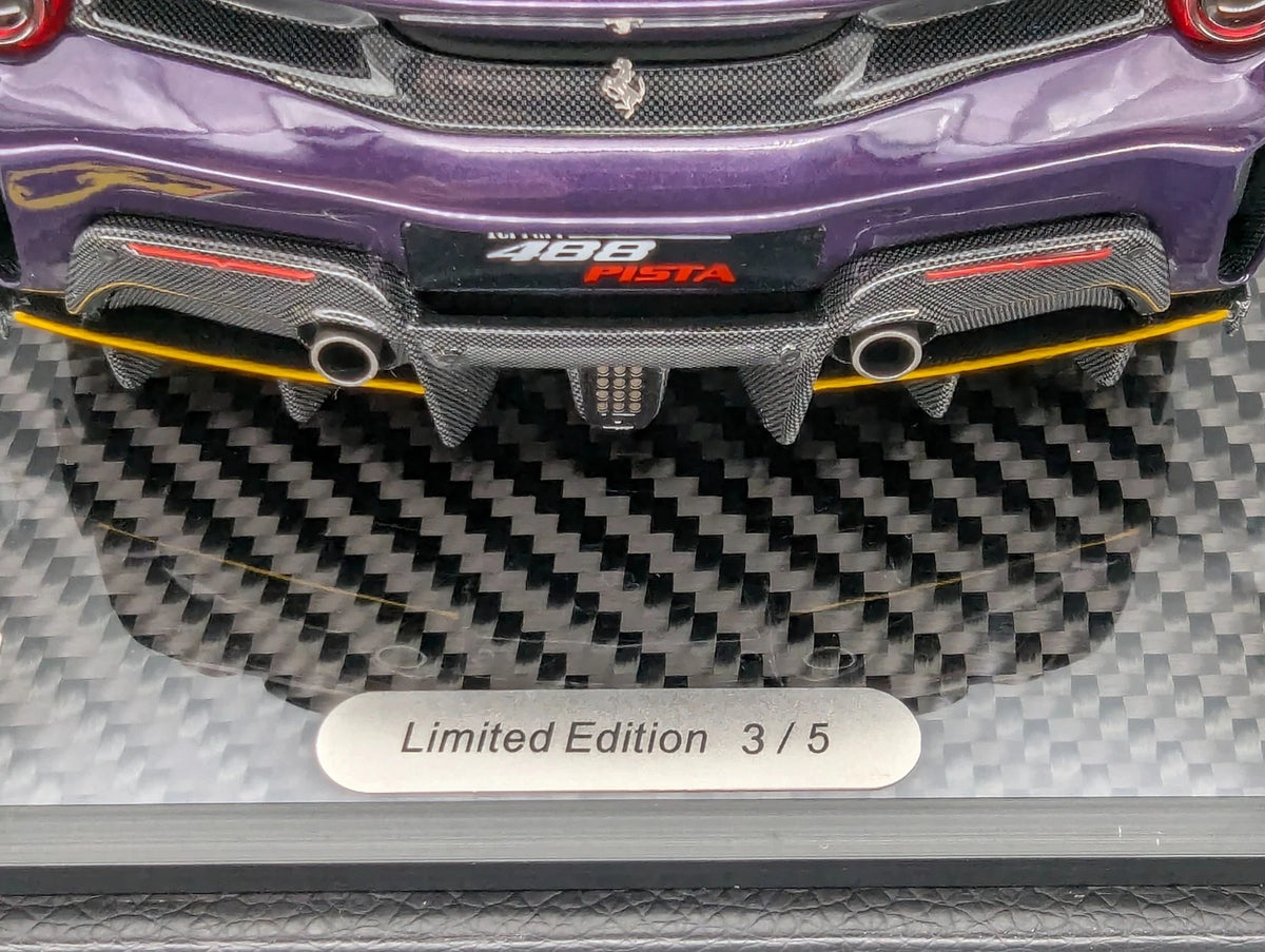 Modellautos 1:18 BBR Ferrari 488 Pista 2018 Violet Ltd 03/05 Stck in OVP