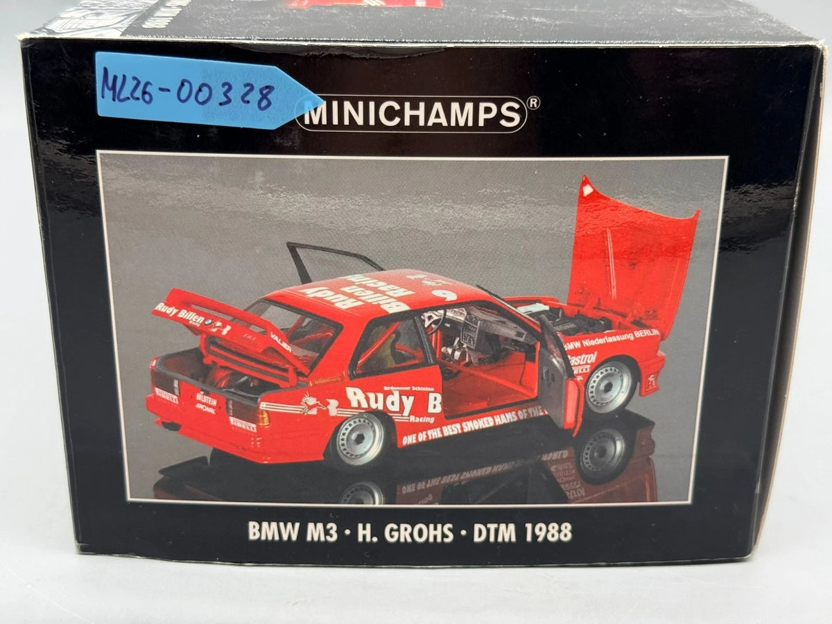 Modellautos 1:18 Minichamps BMW M3 H.Grohs #9 DTM 1988 mit OVP