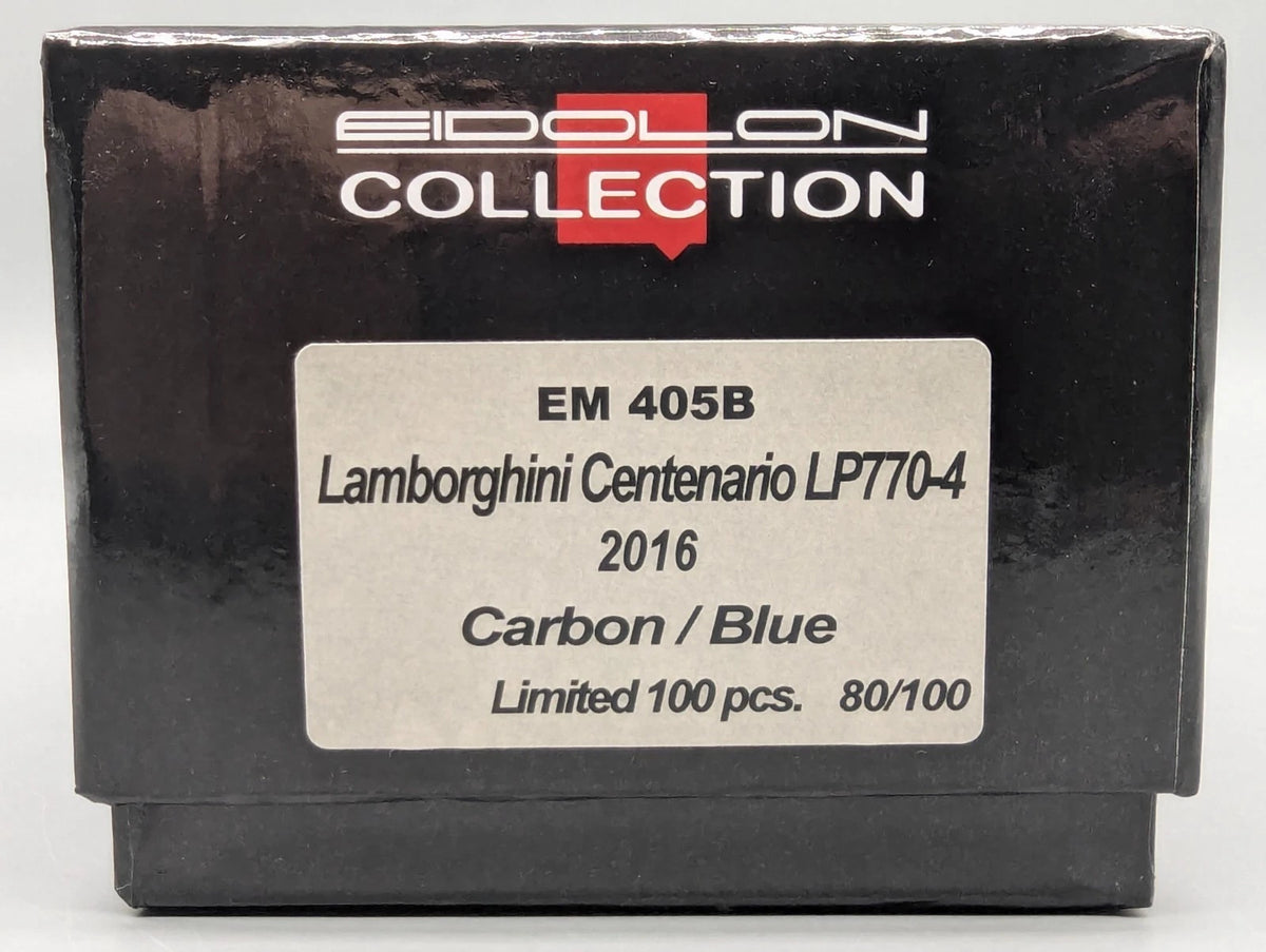 Eidolon Make Up 1:43 Lamborghini Centenario LP770-4 2016 Carbon Blue 80/100 OVP