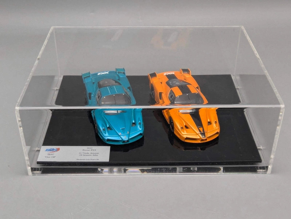 Modellautos 1:43 BBR Project Kit Ferrari FXX 2005 HANDMADE Set Unikat Vitrine