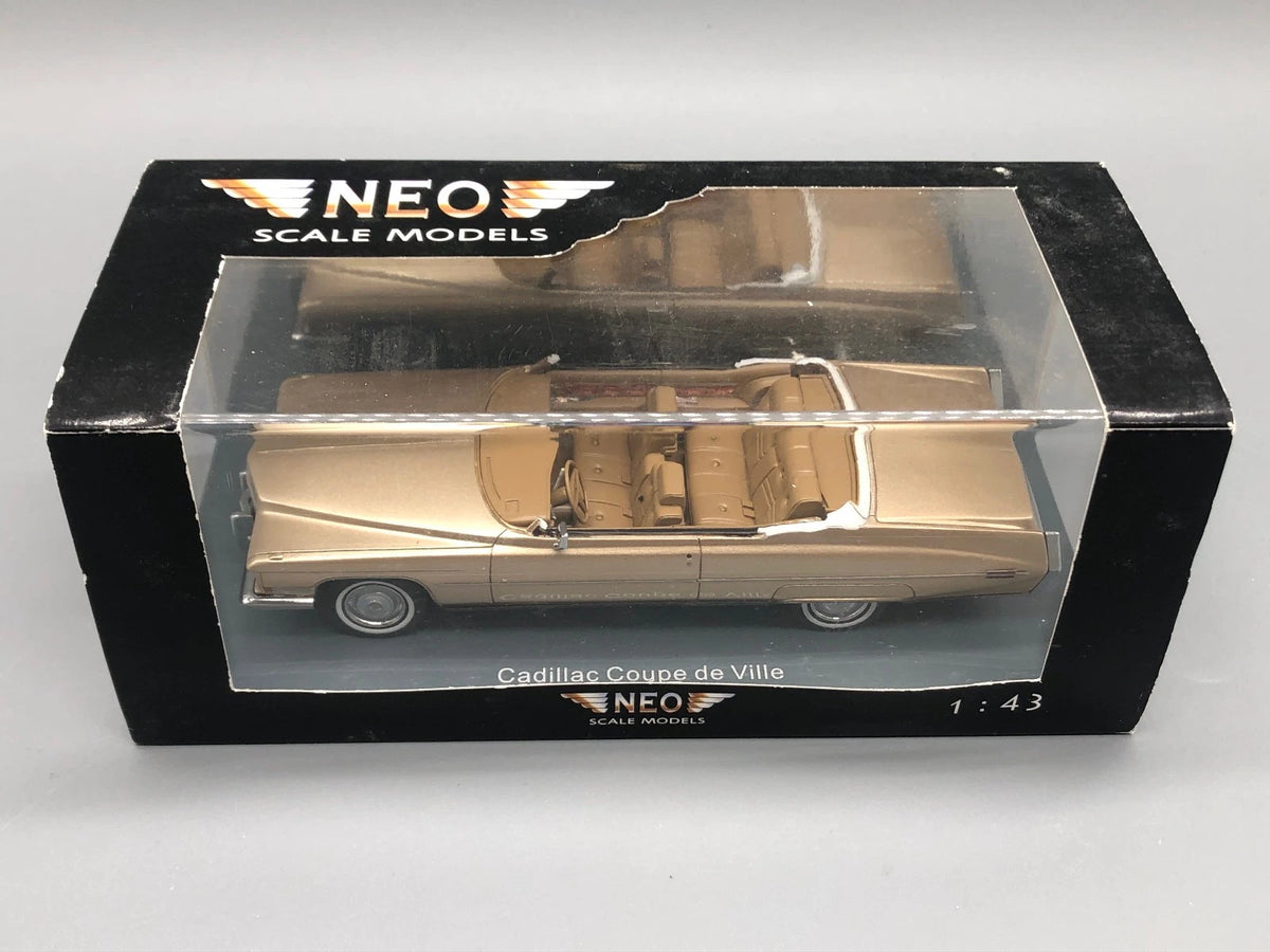 Modellautos 1:43 Neo Scale Models Cadillac Coupe De Ville mit OVP beschädigt